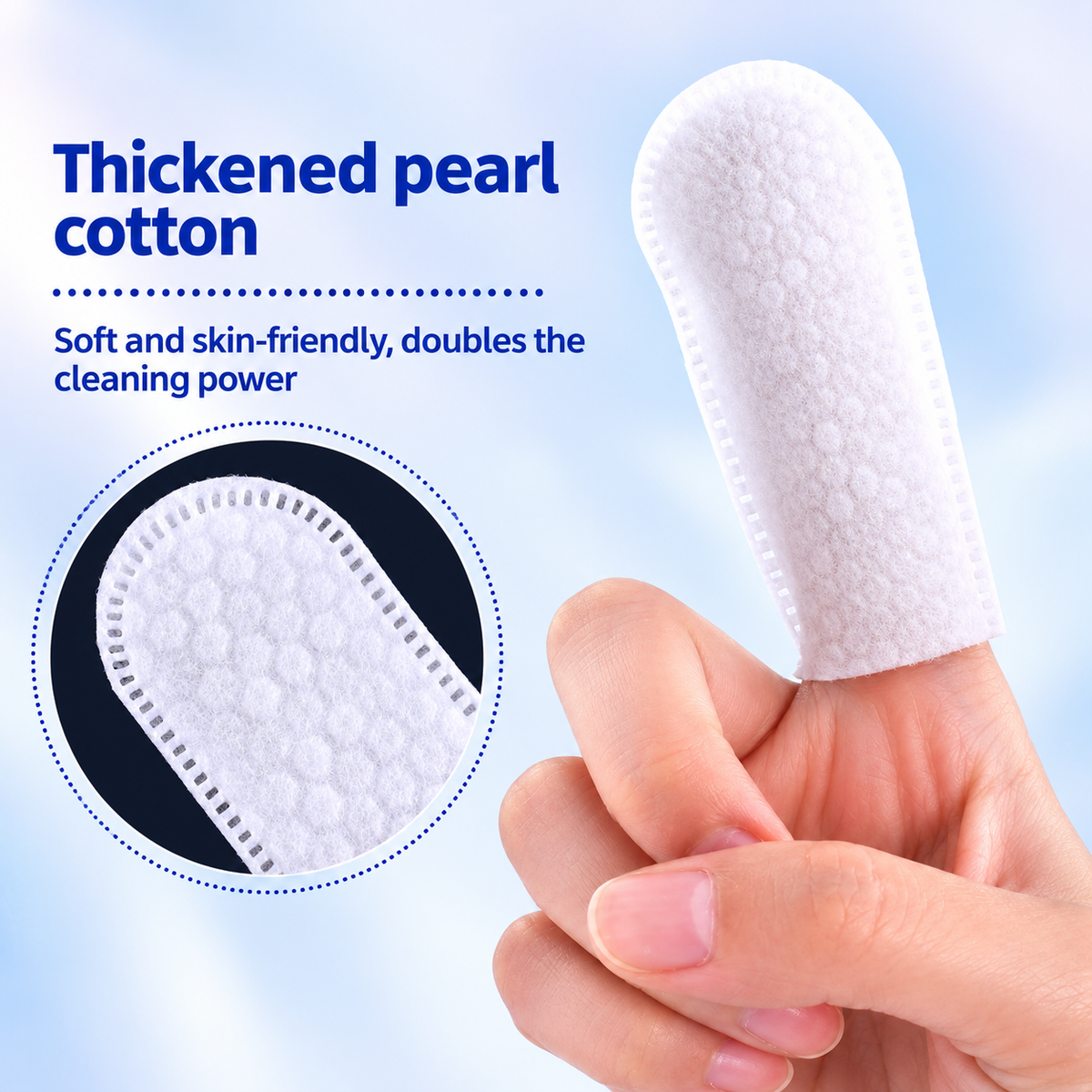Pet Ear Cleaning Finger Wipes for Dogs and Cats