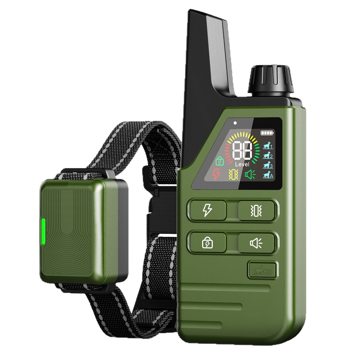 Remote Control Dog Training Collar ABS Anti-Barking Device for Puppy and Large Dog